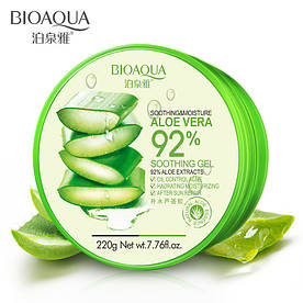 Гель для обличчя і тіла з алое віра BIOAQUA Aloe Vera 92% Soothing Gel (200г)