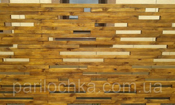 Паркан секція з дерев'яного шліфованого бруса - фото 2 - id-p107020498