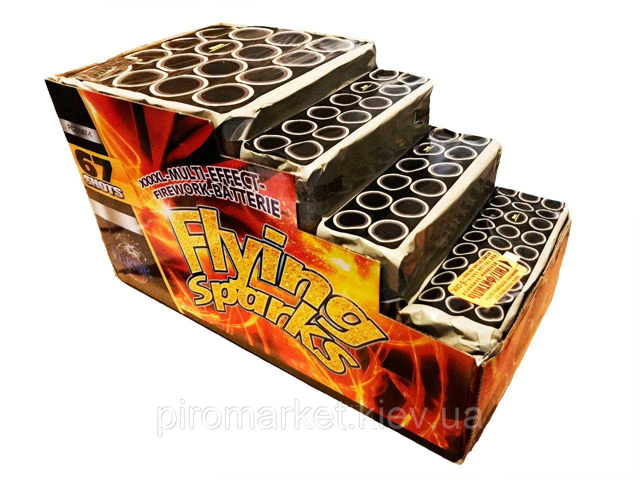 Салют Flying Sparks 67 пострілів (20-25-30-50 мм.)
