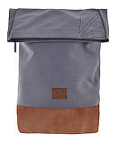 Рюкзак міський Roll-top T-72 Urban grey 557388 Yes, фото 4