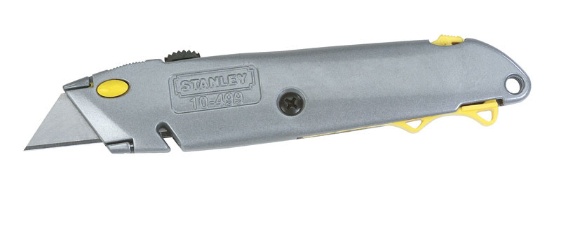 Ніж з висувним лезом 19мм трапеція 160мм (3 леза) STANLEY 0-10-499