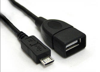 OTG кабель microUSB-USB (прямий)