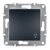 Кнопка «Світло» EPH0900171 самозажимні контакти ASFORA Schneider Electric Антрацит