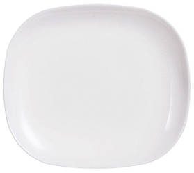 Тарілка прямокутна склокераміка Luminarc Sweet Line White десертна 190 мм х 210 мм (J0561)
