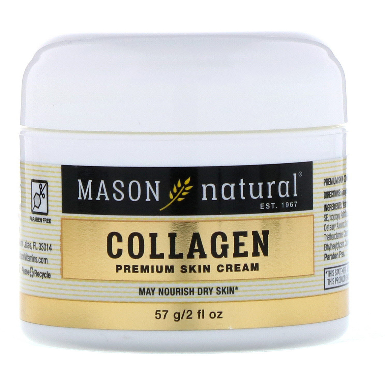 Крем для обличчя з колагеном, Mason Vitamins, Collagen Beauty Cream, 57 грам
