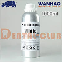 Фотополімерна смола (фотополімер) Wanhao (Ванхао) 405nm UV resin для роботи з DLP 3D принтерами 1 л, біла