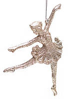 Ялинкова прикраса "Балерина" пластик, колір: шампань15 см (30 шт)