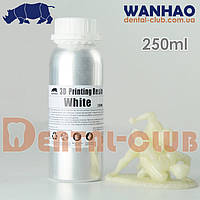 Фотополімерна смола (фотополімер) Wanhao (Ванхао) 405nm UV resin для роботи з DLP 3D-принтерами 250 мл, біла