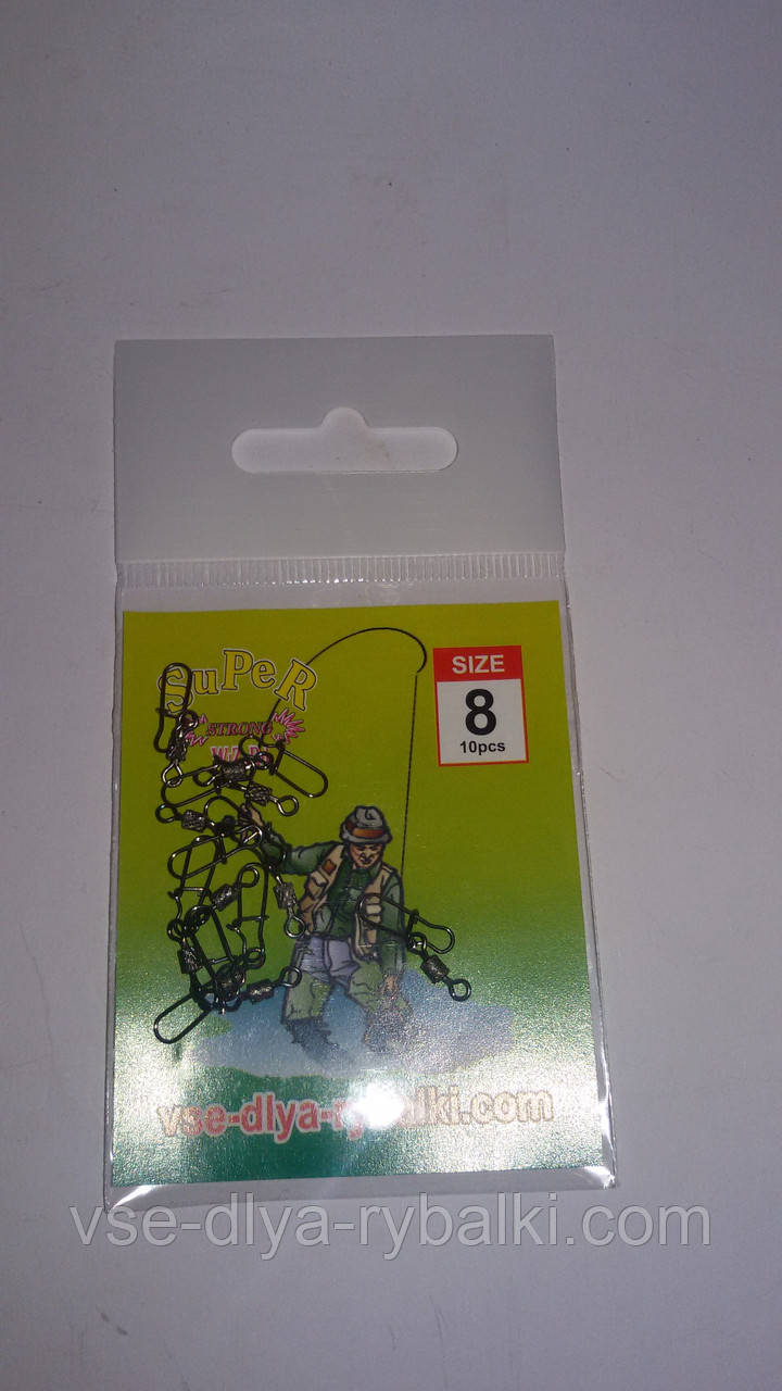 Карабин+вертлюг американка № 8, фото 1