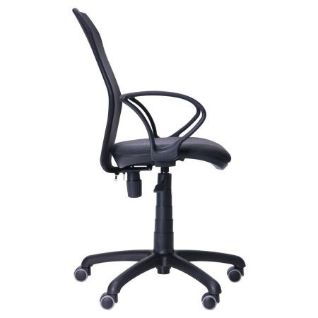 Кресло офисное Oxi подлокотники АМФ-4 сиденье ткань Квадро-02, спинка Сетка черная (AMF-ТМ) - фото 4 - id-p536357613
