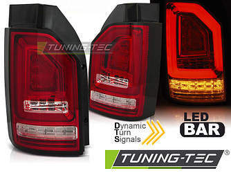 Ліхтарі VW T6 тюнінг Led оптика ляда (червоно-білі)