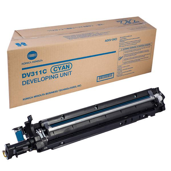 DV-311C Девілопер Cyan (блакитний) на 115 000, @5% заповнений. для bizhub C220/280/360