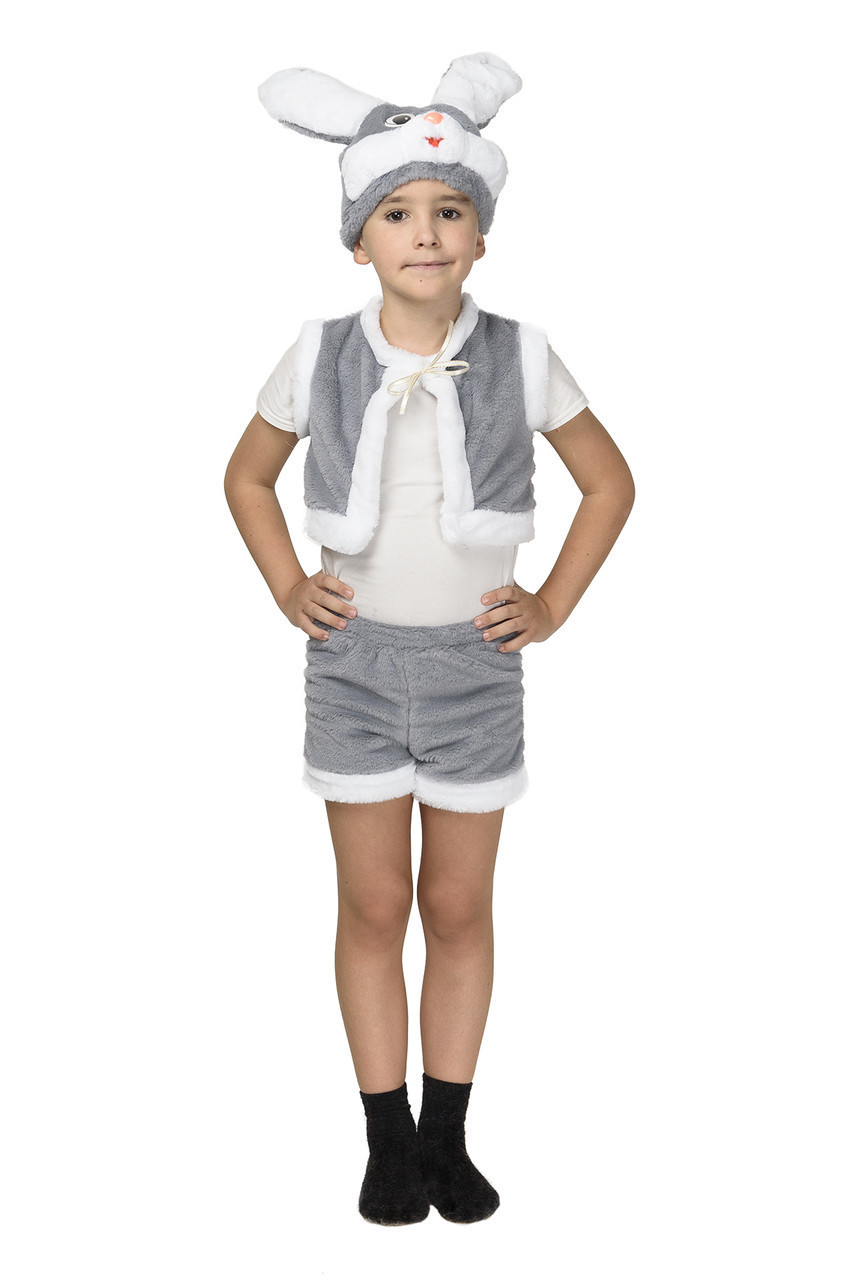 Карнавальный костюм серого Зайчика для мальчика (ID#1010490862), цена ...