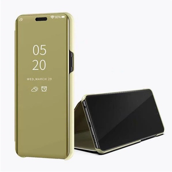 Чохол-книжка Mirror для Xiaomi Poco X5 5G Дзеркальна Золотий, фото 1