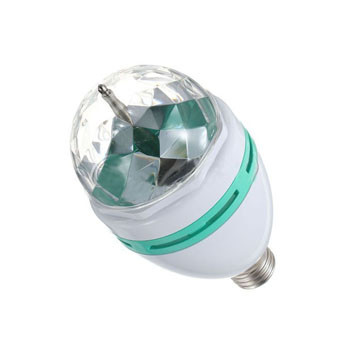 Лампа обертається DISCO LED Lamp для вечірок Crystal Stage E27, фото 1