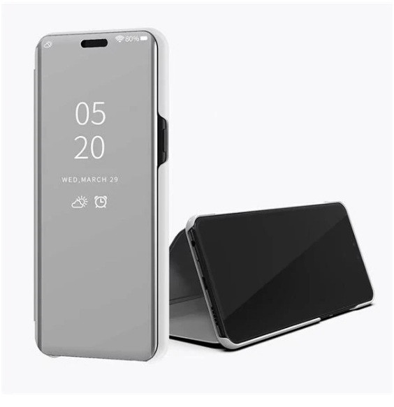 Чохол-книжка Mirror для Xiaomi Redmi 10C Дзеркальна Срібло