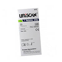 Тест смужки на ацетон у сечі, Uriscan 15, 50 штук