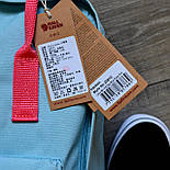 Рюкзак жіночий Fjallraven Kanken classic bag "Sky Blue-Peach Pink". Живе фото. Premium Class, фото 5