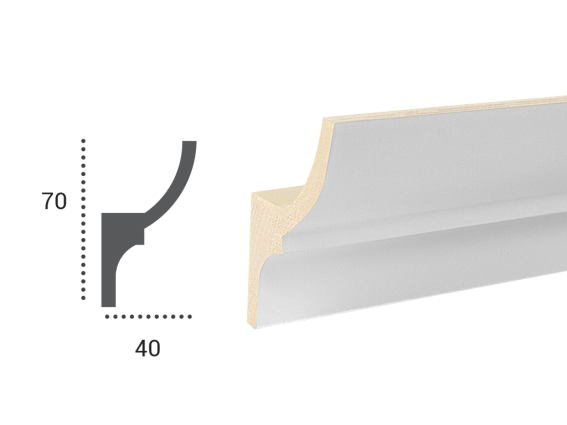 LED профілі Tesori KF 701 ,ліпний декор з поліуретану.