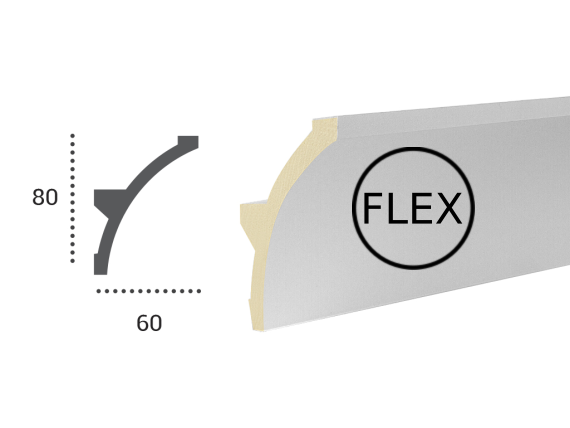 LED профілі Tesori KF 702 Flexi,ліпний декор з поліуретану.