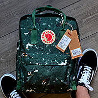 Рюкзак женский Fjallraven Kanken classic backpack Green Fable. Живое фото. Premium Class