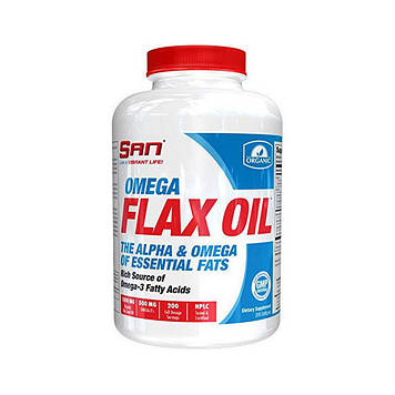 Omega Flax Oil (200 softgels) жирні кислоти SAN