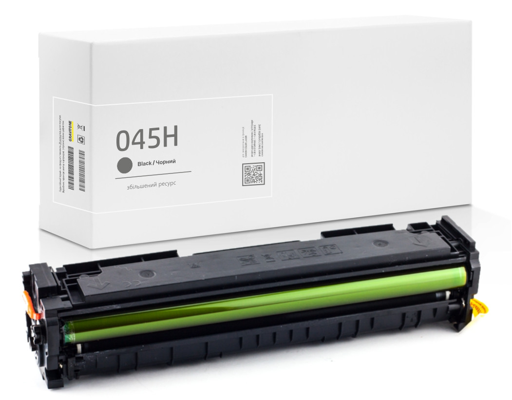 Картридж Canon 045H Black (чорний) сумісний, збільшений ресурс (2.800 стор.) аналог 1246C002 від Gravitone, фото 1