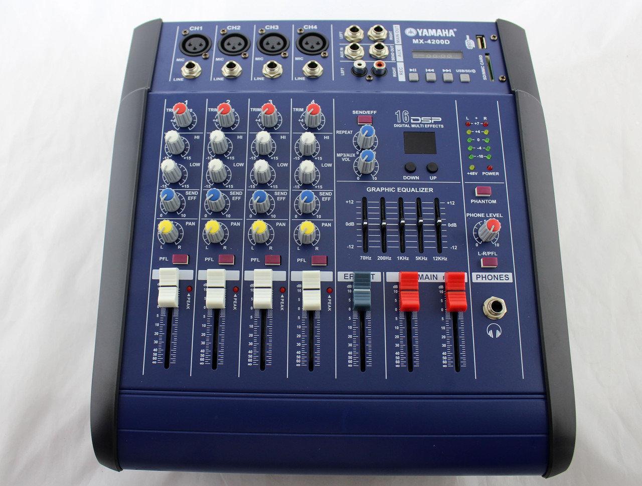 Аудио микшер Mixer BT 4200D 4ch - фото 1 - id-p1010564512