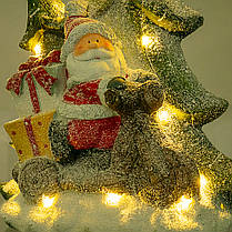 Статуетка "Дід Мороз на санях" (15*33*43 см) світна, 007NQ, фото 3