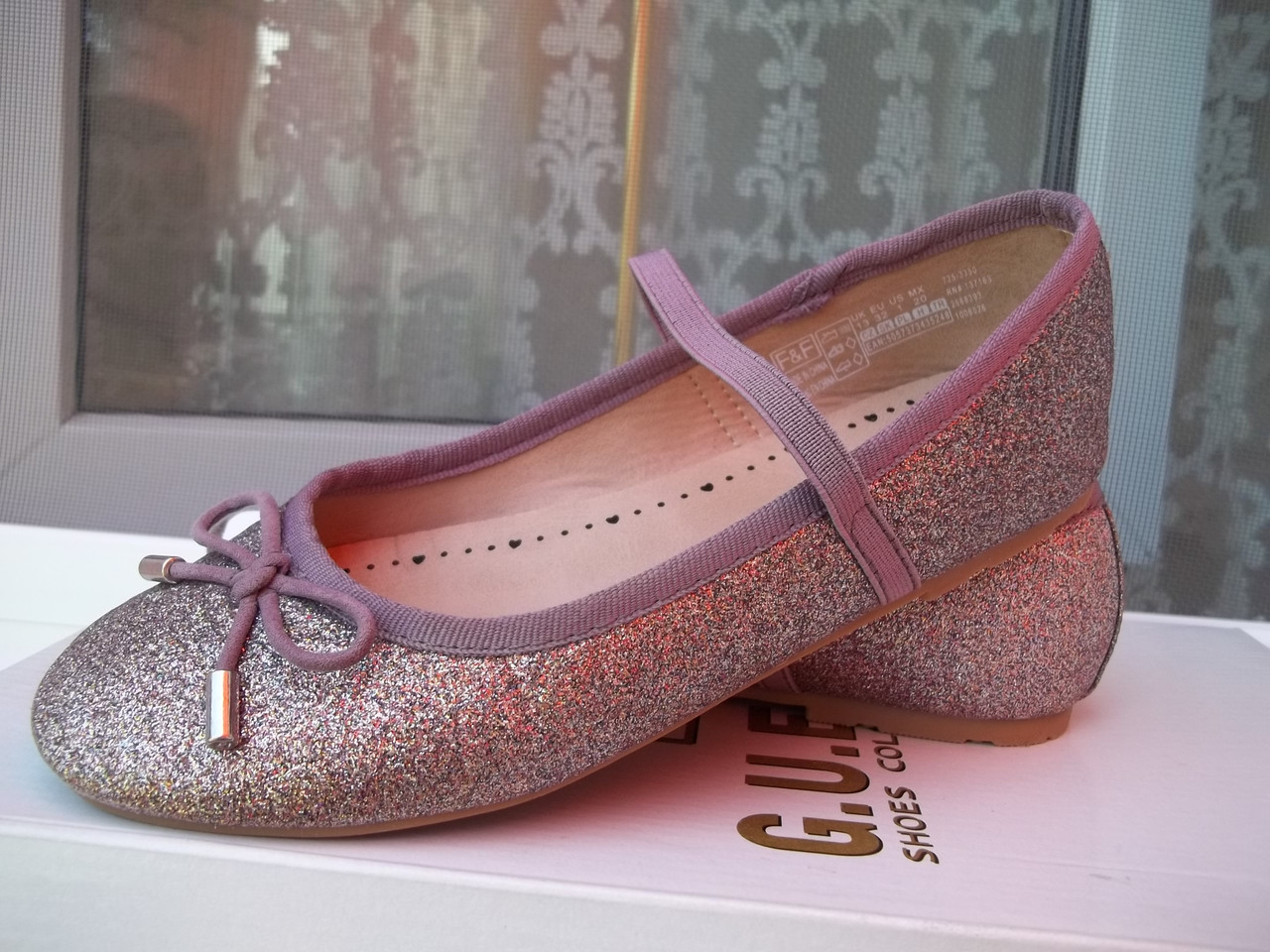(7-8 років 32 р — 20 см) F&F Оригінальні Балетки мокасини туфлі для дівчинки НОВІ