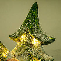 Статуетка "Дідушка Мороз на санях" 43*33*15 см, світна (007NQ), фото 5