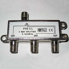 Дільник ТБ Split 3 (5-1000 МГц) Дільник ТВ сигналу на 3 телевізора Splitter -WAY  5-2500MHZ