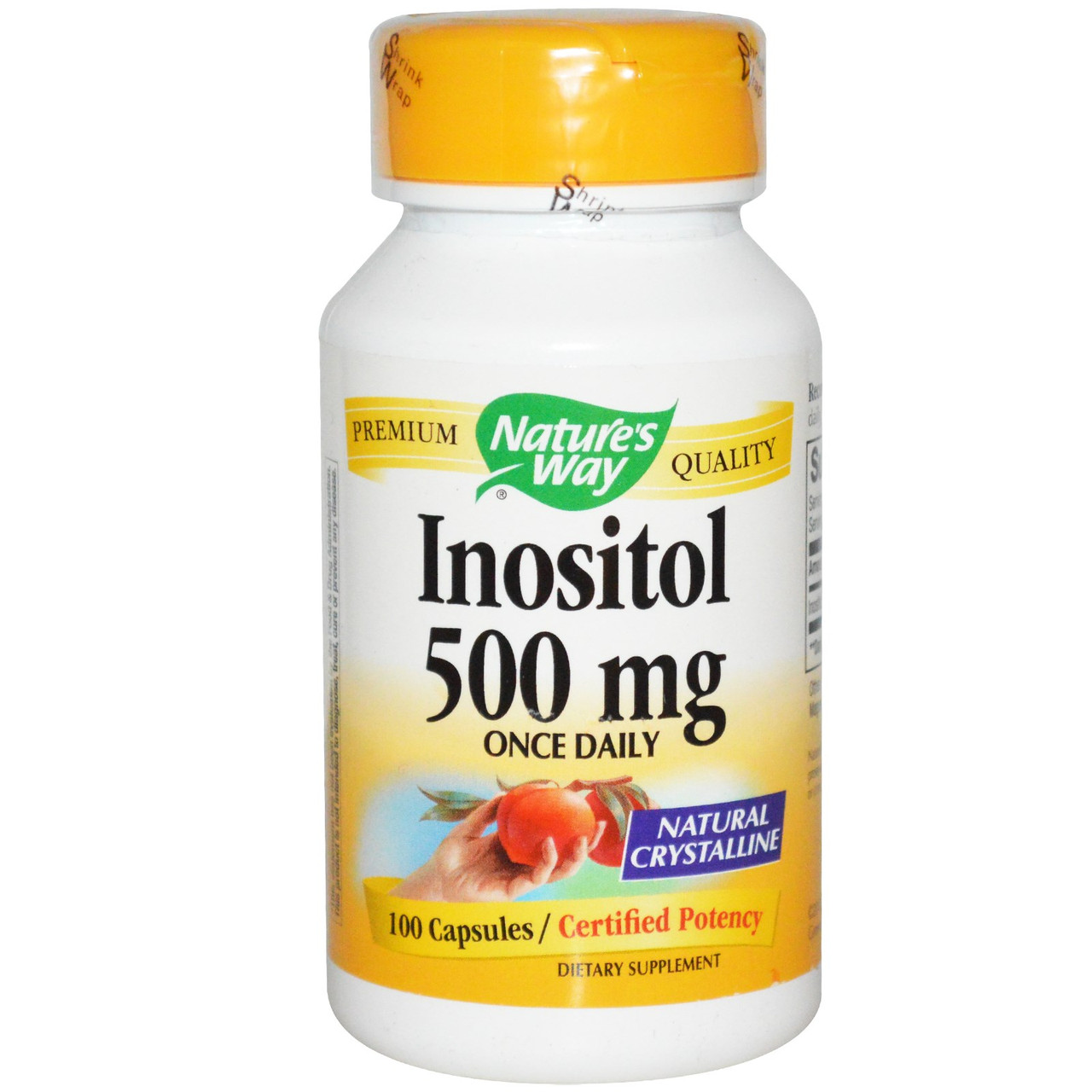 Инозитол от бесплодия, 1 таблетка в день, Nature's Way, Inositol, 500мг ...