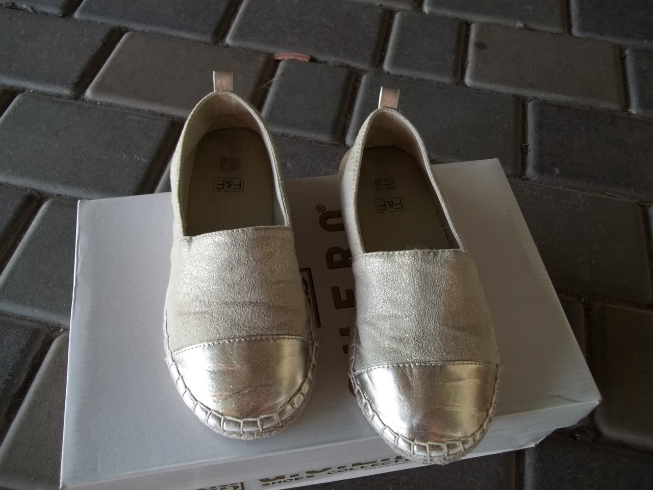 (7-8 років,32р-20 см) F&F Оригінальні Балетки мокасини туфлі для дівчинки