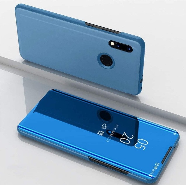 Чохол-книжка Mirror для Huawei Y7 2019 Дзеркальний Синій