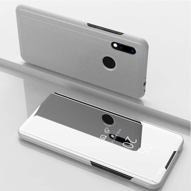 Чохол-книжка Mirror для Huawei Y7 2019 Дзеркальний Срібло