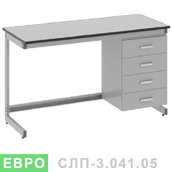 Стіл лабораторний пристінний СЛП-3.041.05