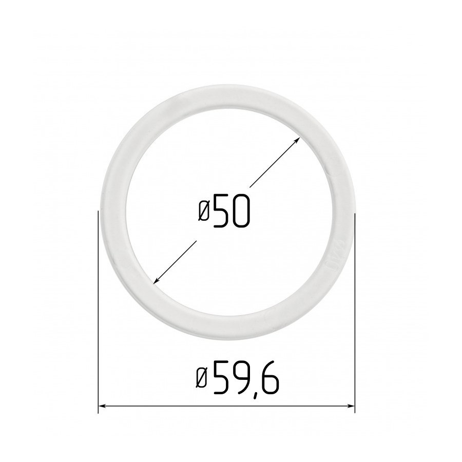 Протекторное термокольцо для натяжных потолков - диаметр 50 мм (наружный 59,6мм)