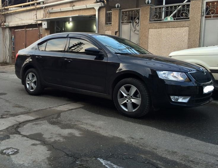 Дефлектори вікон (вітровики) Skoda Octavia A7 2013 (Шкода Окставія А7) S21413