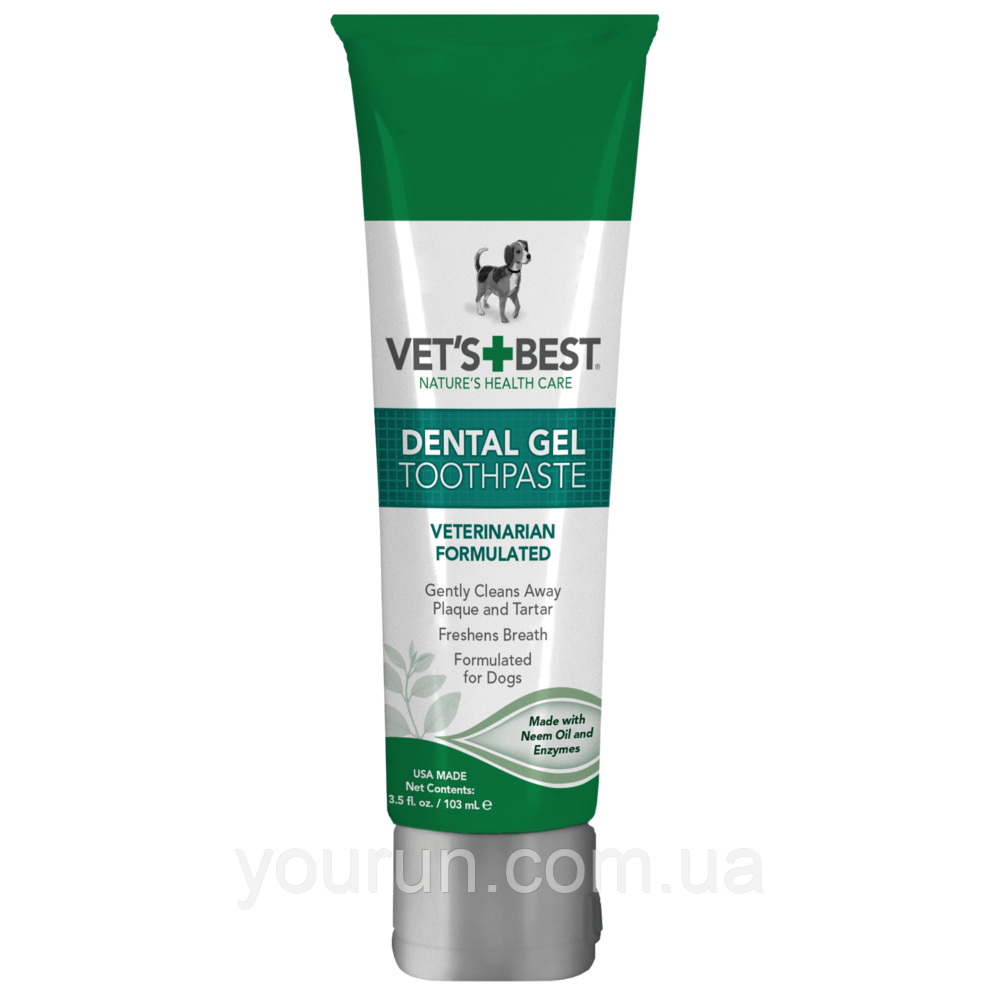 VET'S BEST Dental Gel Toothpaste Гель Для Чищення Зубів, 103 мл