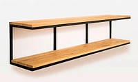 Навесная - Настенная Полка в стиле LOFT (Wall Shelf - 25)