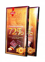 Чорний шоколад Спартак гіркий Елітний 72 % 90 г