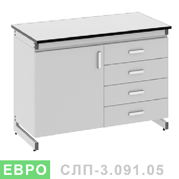 Стіл лабораторний пристінний СЛП-3.071.05