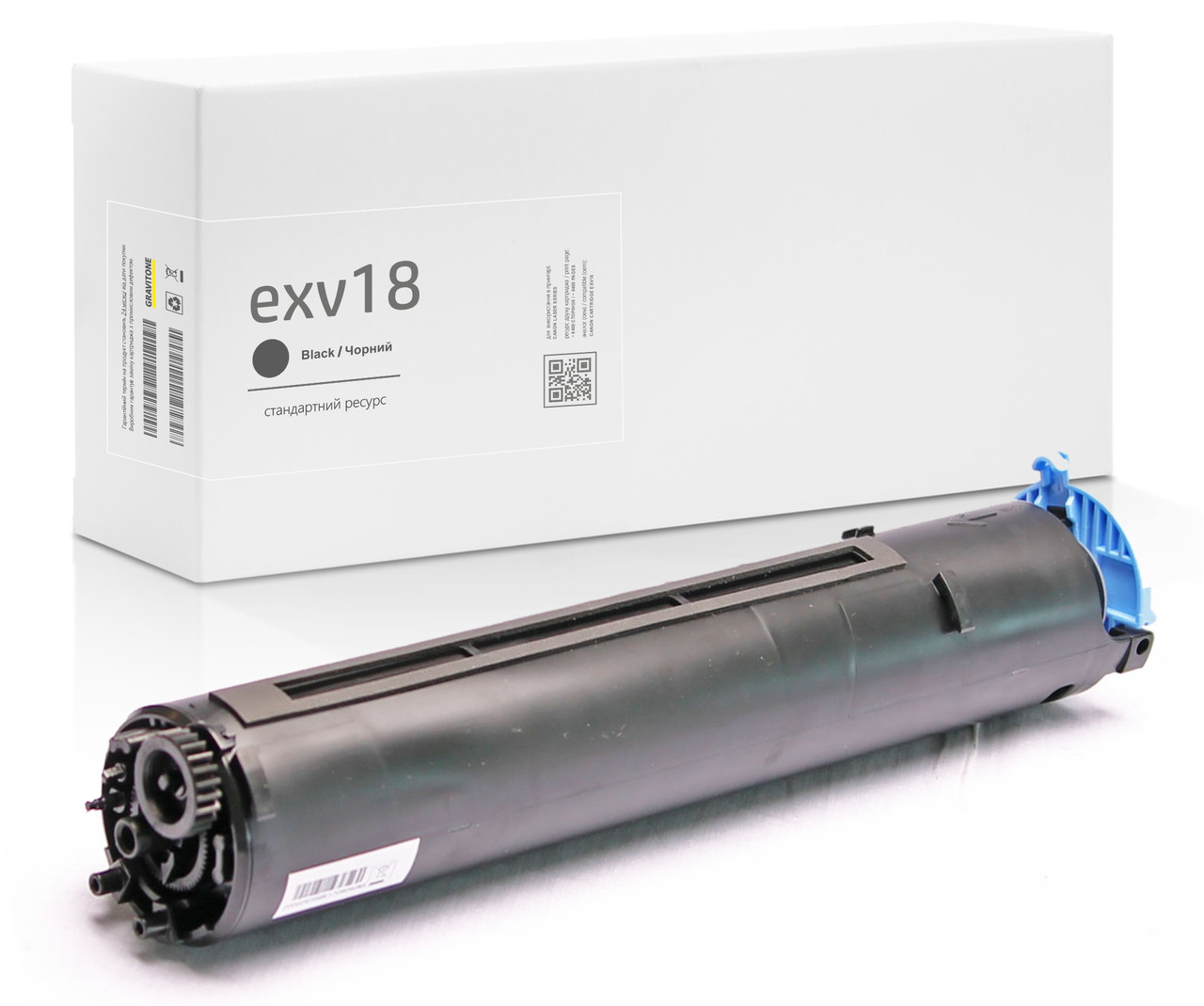 Сумісний Картридж Canon C-EXV18 (0386B002), тонер-туба 465 г, аналог Gravitone (GTC-CRG-C-EXV18-TN-BK), фото 1
