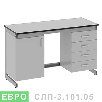 Стіл лабораторний пристінний СЛП-3.111.05