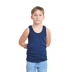 Майка для хлопчиків та підлітків 128-158 см темно-синій колір