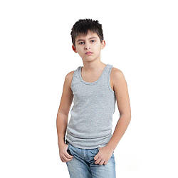 Майка для хлопчиків та підлітків 128-158 см сіра