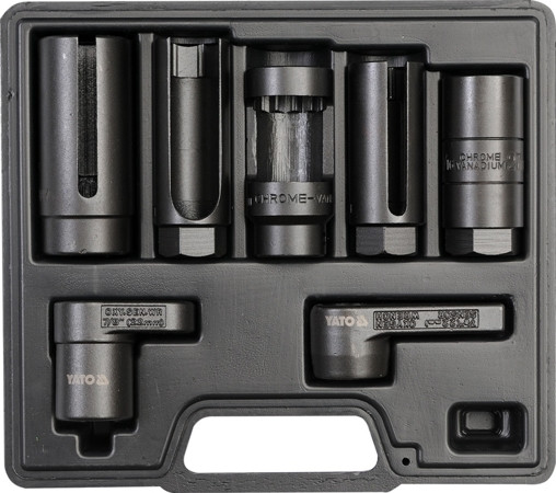 Набір насадок для лямбда-зонда і форсунок 7 предметів YATO YT-1751 (Польща), фото 1