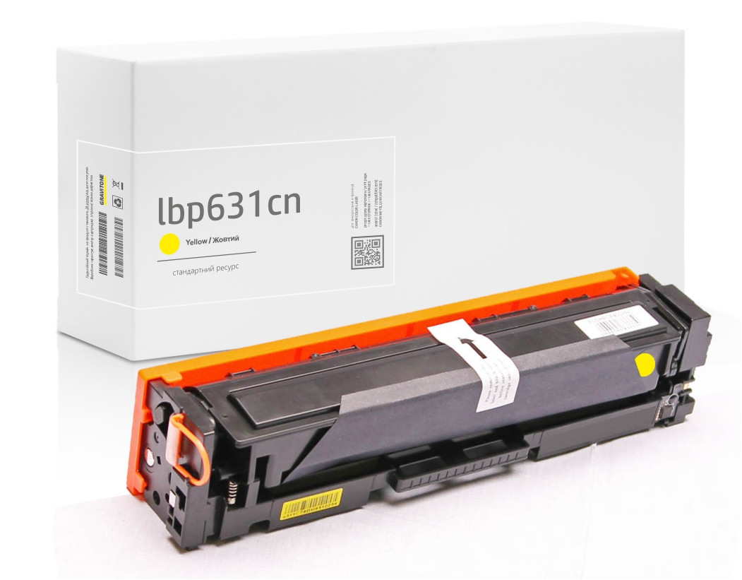 Картридж Canon i-Sensys MF631Cn (жовтий) сумісний, стандартний ресурс (1.400 стор.) аналог від Gravitone, фото 1