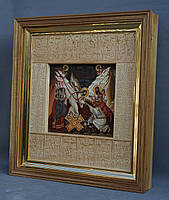 Дубовий кіот для храму з різьблений і позолоченою рамами., фото 9